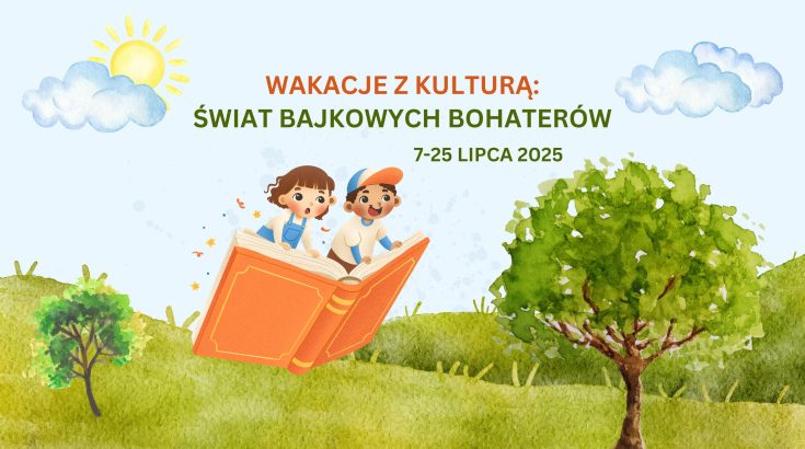 Dzieci latające na książce jak na dywanie latającym