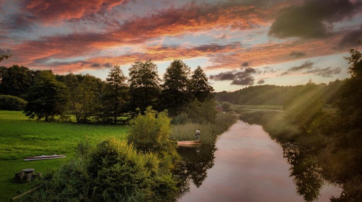 widok na jezioro