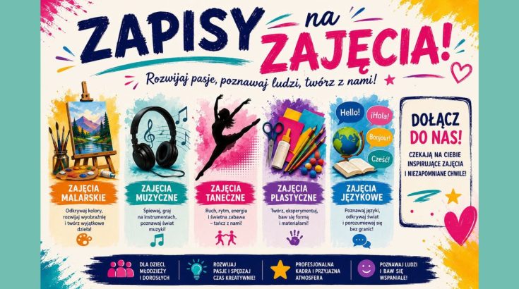 Grafika zajęć w Klubie Kultury Wena